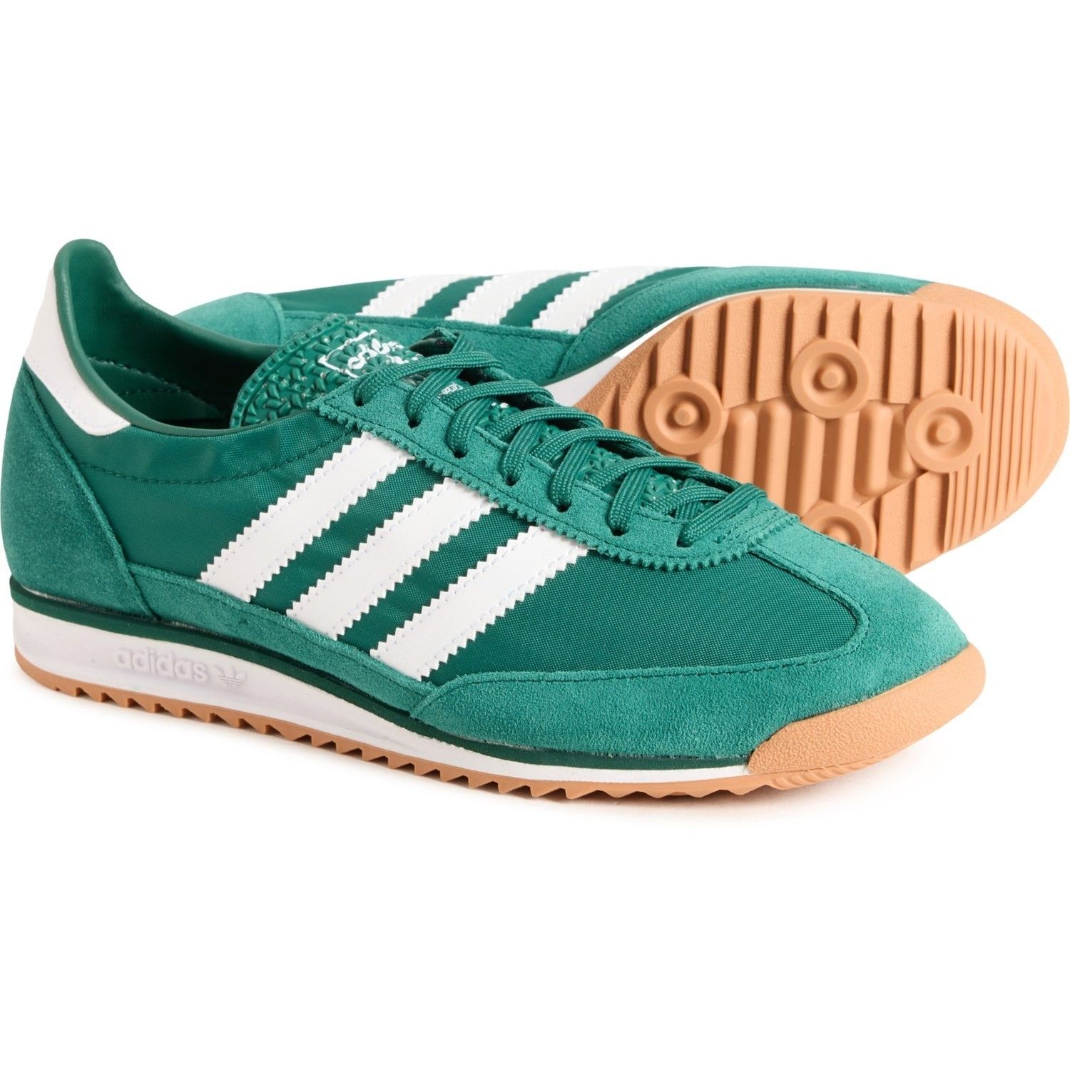 Adidas Sl 72 Og Lace Up Sneakers Ji0181 Green/White, Women's 8.5, Retail $100
